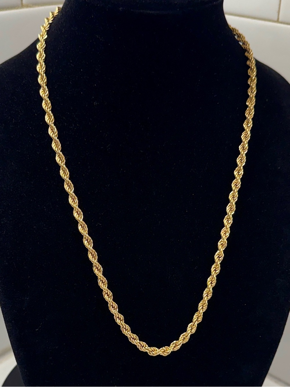 Monet Gold-Tone Twisted Rope Necklace
